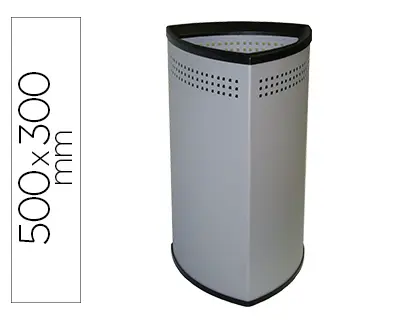 CHAPELEIRA METALICA TRIANGULAR 500X300 22,5L CINZA - 155573