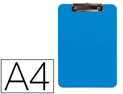 PRANCHETA PLASTICO PORTA NOTAS A4 KF11247 CELESTE 2,5mm 155961