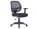 CADEIRAS ESCRITORIO ENCOSTO MEDIO KF19013 PRETO 156267