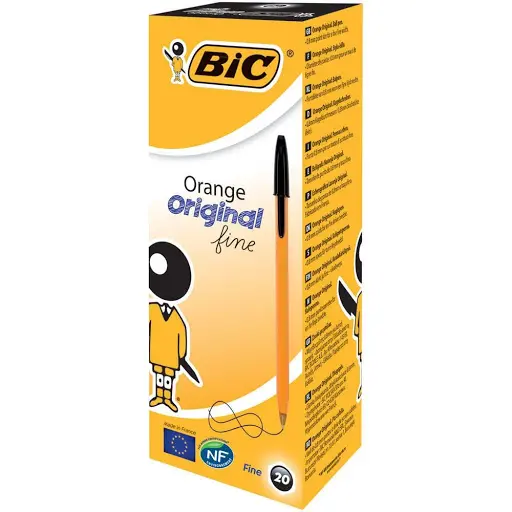 ESFEROGRAFICAS BIC LARANJA OPACA FINA CAIXA C/20