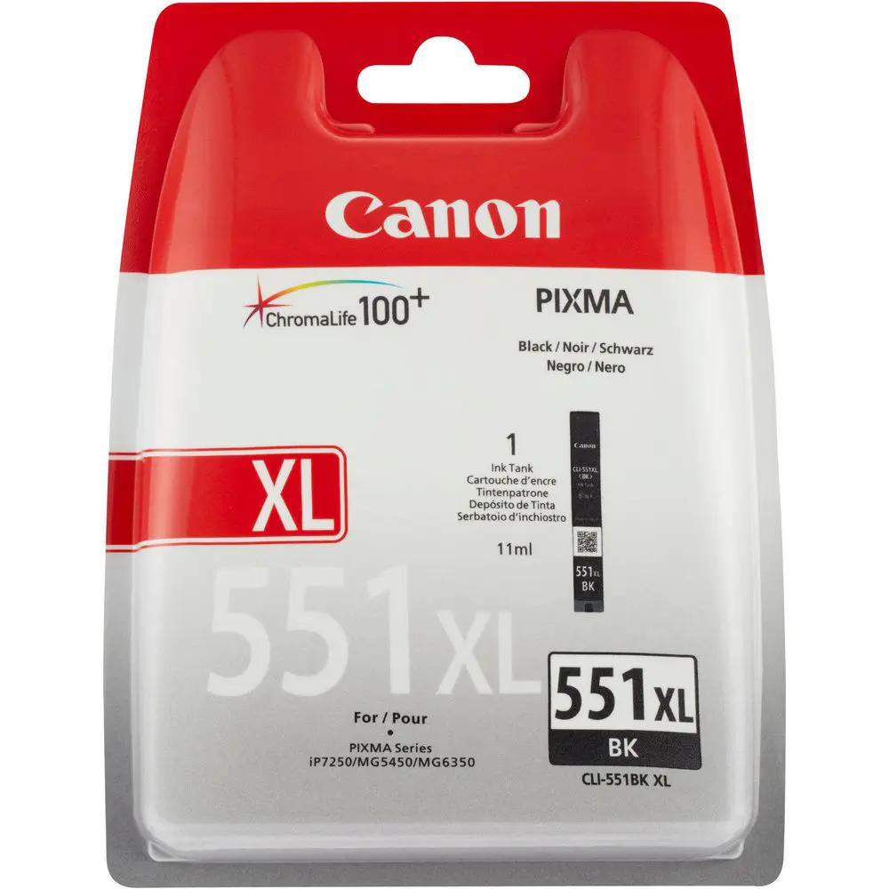 TINTEIROS CANON CLI551BK XL PRETO TINTEIROS CANON CLI551BK XL PRETO