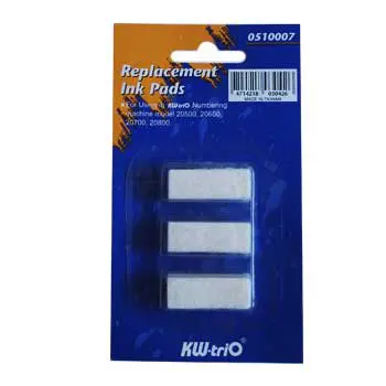 ALMOFADAS NUMERADOR ESPONJA NEUTRA ref.220 - 0510007 Pack c/3