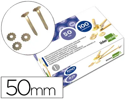 ATACHES Nº10 - CAIXA 100 (50mm) 02843 PLANO COM ANILHA