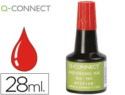 TINTA CARIMBO BORRACHA Q KF25108 VERMELHO 52392 - 28ml