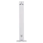 DISPENSADOR DE PEDAL TORRE 1,10m PARA DESINFETANTE 1 LITRO - CINZA