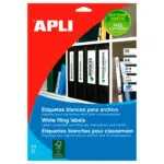 ETIQUETAS APLI 01233 - 190x61mm LOMB.PASTAS 71923 CAIXA C/25FL A4 /4