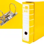 PASTAS ARQ. AZ13 FILING SYSTEM A4 LOMB.80 C/CAIXA AMARELO 32071