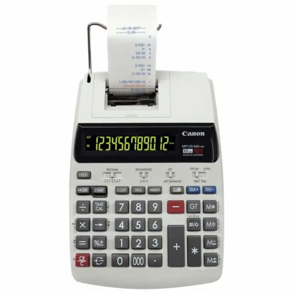 MAQUINAS CALCULAR CANON MP120-MG-es - 12 DIGITOS C/ROLO E ADAPTADOR