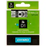 FITAS GRAVAR DYMO 1000 - 12mmX7m D1 - 45010 TRANSPARENTE/PRETO