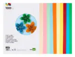 CARTOLINA A3 - 180GR PACK 100 FOLHAS CORES SORTIDAS 67882 CD08