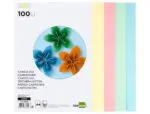 CARTOLINA A4 - 180GR PACK 100 FOLHAS CORES PASTEL SORTIDAS (4x25) 37331 CT03