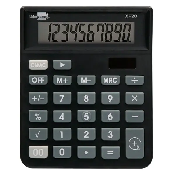MAQUINAS CALCULAR LIDER XF20 PRETO 10 DIGITOS 163485