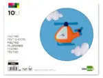 CADERNOS PAPEL FELTRO 315x240 A4+ C/10 CORES 50335 TM11
