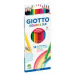 LAPIS COR GIOTTO COLORS 3.0 - CX CARTAO C/12 UNI 18cm 276600