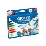 MARCADORES GIOTTO DECOR TECIDOS 494800 - CX 6 CORES