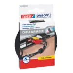 FITA VELCRO TESA 55239 PRETO P/ORGANIZAR CABOS 5mX10mm 78077