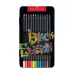 LAPIS COR FABER-CASTELL 116413 BLACK EDITION CX METALICA C/12 uni 18cm