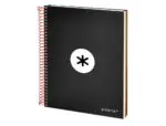 CADERNO ESPIRAL CAPA RIJA ANTARTIK A5 - 120FL 100GR PRETO LISO 74641 KD60