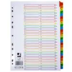 SEPARADORES CARTOLINA Q-CONNECT KF17976 A4 1/50 - 154671