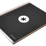 CADERNO ESPIRAL CAPA RIJA ANTARTIK A4 - 120FL 90GR PRETO PAUTADO 74551 KD10