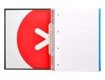 CADERNO ESPIRAL CAPA RIJA ANTARTIK A4 - 120FL 90GR PRETO PAUTADO 74551 KD10 - Image 3