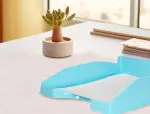 TABULEIROS PLASTICO Q-CONNECT KF17160 CELESTE OPACO 169174 - Image 2