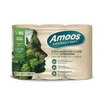 PAPEL HIGIENICO AMOOS NATURALLY SOFT FOLHA DUPLA 32mt - PACK 6 ROLOS