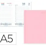 AGENDA A5 - DIARIA 15X21 CORFU ROSA NUDE 173234 - ANO 2026