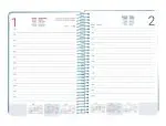 AGENDA SYROS A5 CAPA DURA C/ESPIRAL METAL 150X210 DIARIA COR AZUL 173189 - 2026 - Image 2