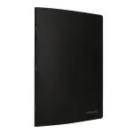 CADERNOS CAPA PRETA LIDER AGRAFADO A4 80FL 54413 LA15 LISO
