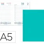 AGENDA A5 - DIARIA 15X21 CORFU VERDE MENTA 173235 - ANO 2026