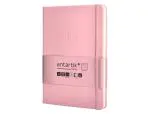 CADERNO ANTARTIK NOTES CAPA DURA COM ELASTICO A5 PAUTADO ROSA PASTEL 100FL TW91 - 170058