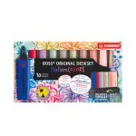 MARCADORES STABILO BOSS ORIGINAL FLUORESCENTE NATURE COLORS 7010-3-5 DESKSET C/10 CORES 174605