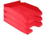 TABULEIROS PLASTICO Q-CONNECT KF04190 VERMELHO OPACO 36178 - Image 4