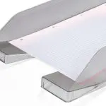 TABULEIROS PLASTICO Q-CONNECT KF04199 CINZA ESCURO TRANSPARENTE 36186