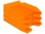 TABULEIROS PLASTICO Q-CONNECT KF04201 LARANJA TRANSPARENTE 36188 - Image 2