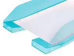 TABULEIROS PLASTICO Q-CONNECT KF04200 TURQUESA TRANSPARENTE 36187 - Image 4