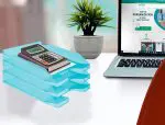 TABULEIROS PLASTICO Q-CONNECT KF04200 TURQUESA TRANSPARENTE 36187 - Image 3