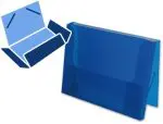 PASTAS PL. A4 C/ABAS ELASTICO LOMB.2,5CM AZUL TRANSLUCIDO 20963 SS22