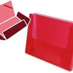 PASTAS PL. A4 C/ABAS ELASTICO LOMB.2,5CM VERMELHO TRANSLUCIDO 20962 SS24