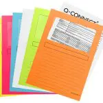 CAPAS PROTOCOLO C/JANELA 120GR Q-CONNECT KF15249 PACK 25 SORTIDAS 53229