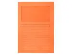 CAPAS PROTOCOLO C/JANELA 120GR Q-CONNECT KF15248 PACK 50 LARANJA 53228