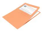 CAPAS PROTOCOLO C/JANELA 120GR Q-CONNECT KF15248 PACK 50 LARANJA 53228 - Image 3
