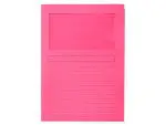 CAPAS PROTOCOLO C/JANELA 120GR Q-CONNECT KF15245 PACK 50 ROSA 53225