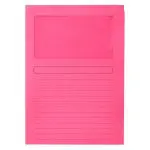 CAPAS PROTOCOLO C/JANELA 120GR Q-CONNECT KF15245 PACK 50 ROSA 53225