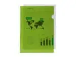 BOLSAS PLASTICO A4 LIDER. BL10 EM "L" 180mic 20067 VERDE PACK 10