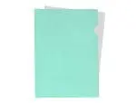 BOLSAS PLASTICO A4 LIDER. BL23 EM "L" 180mic 11339 VERDE MENTA OPACO PACK 10