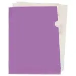 BOLSAS PLASTICO A4 LIDER. BL21 EM "L" 180mic 11337 LAVANDA OPACO PACK 10