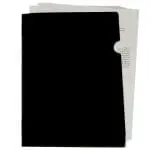 BOLSAS PLASTICO A4 LIDER. BL18 EM "L" 180mic 11308 PRETO OPACO PACK 10