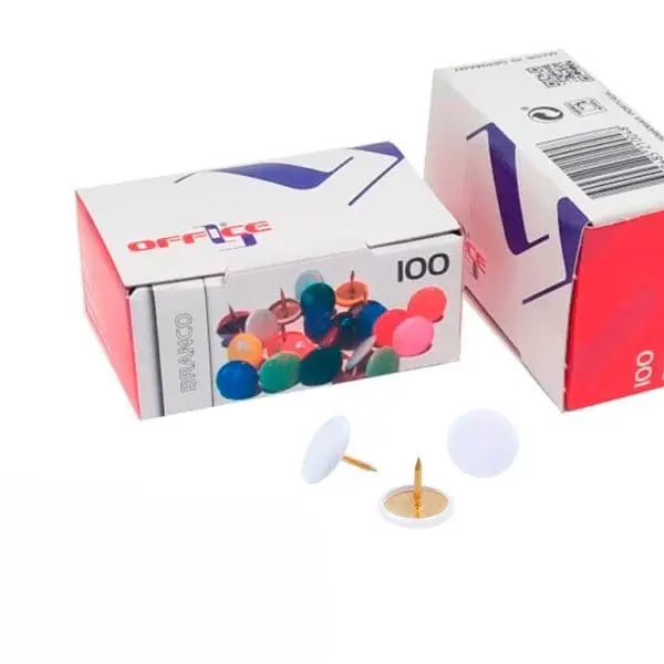 PIONESES LISMANIA CABEÇA PLANA 9mm PLASTIFICADOS BRANCO CAIXA 100 - 166777